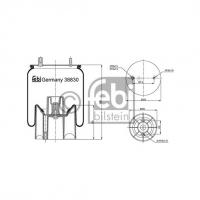 luchtveerbalg met kunststof zuiger