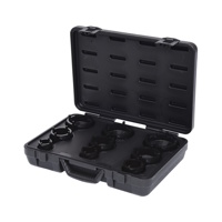 Wielnaafmoersleutelset met paspennen 9-delig