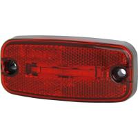 Markeringslamp rood LED 0,5 mtr kabel 24V