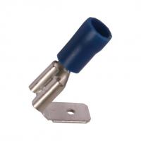 Vlakstekerhuls+Tab 1.5-2.5mm² met versterkingshuls blauw 6.3x0.8mm