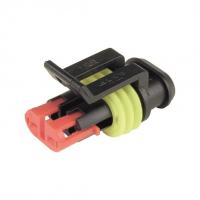 Superseal connector 2-polig mannelijk p/st