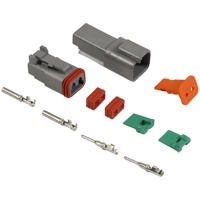 Deutsch connector 2-polig compleet man+vrouw