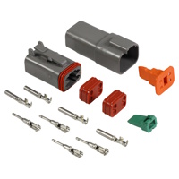 Deutsch connector 4-polig compleet man+vrouw