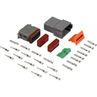 Deutsch connector 12-polig compleet man+vrouw