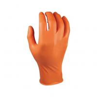 Nitril handschoenen 50 stuks oranje XL ""Grippaz
